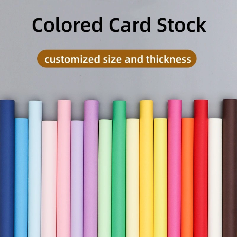 200GSM 8K 265X380mm (10.4X15 inch) Multi-Fuctional Colorful Cardstock Card Stock Colored Paper for Handcraft/Book Cover 50 Sheets/Bag--Pink