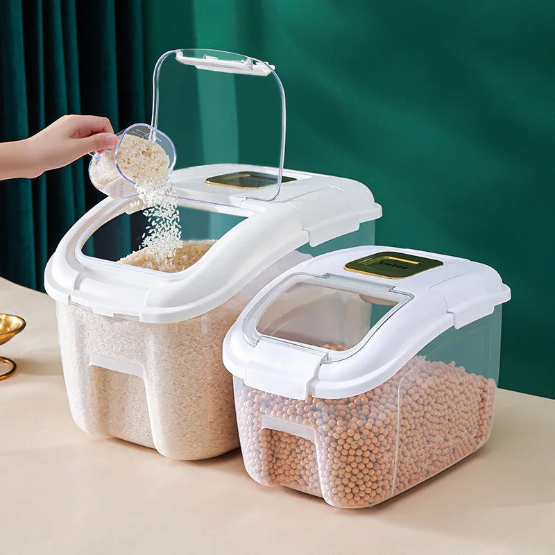 Commerce de gros grains Insect-Proof scellé la boîte de rangement avec conteneur Cupstorage de mesure