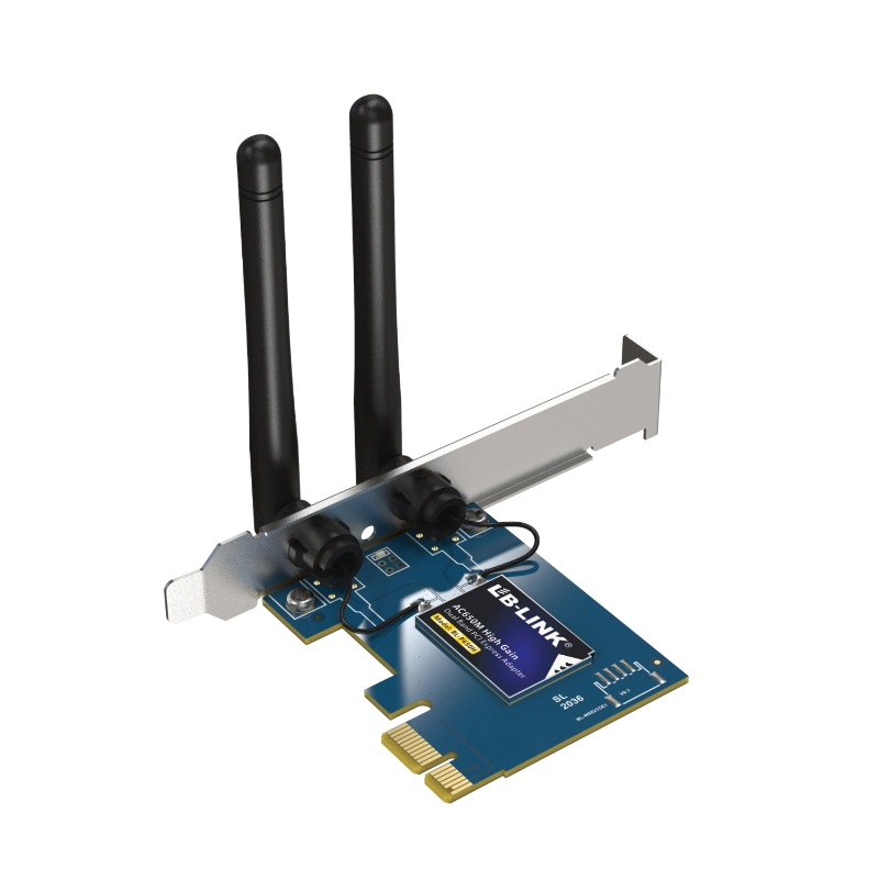 PLACA PCIE Express aprovada com certificado LB-LINK BL-P650H KC/TELEC com externo Dongle USB WiFi USB com 2 dBi com antena, placa de rede PCIe WiFi Dongle