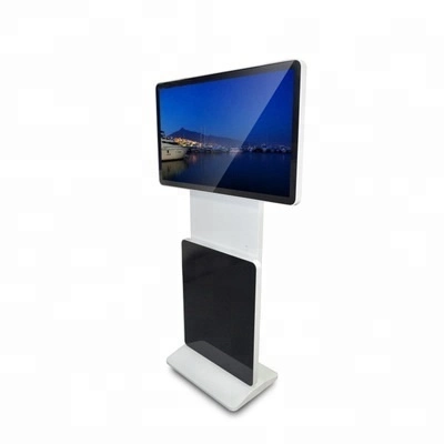 32" 43" 49" 55" 65" Inch Floor Standing Kiosk Auto Rotating Bracket 360 Degree Rotate LCD Advertising Display