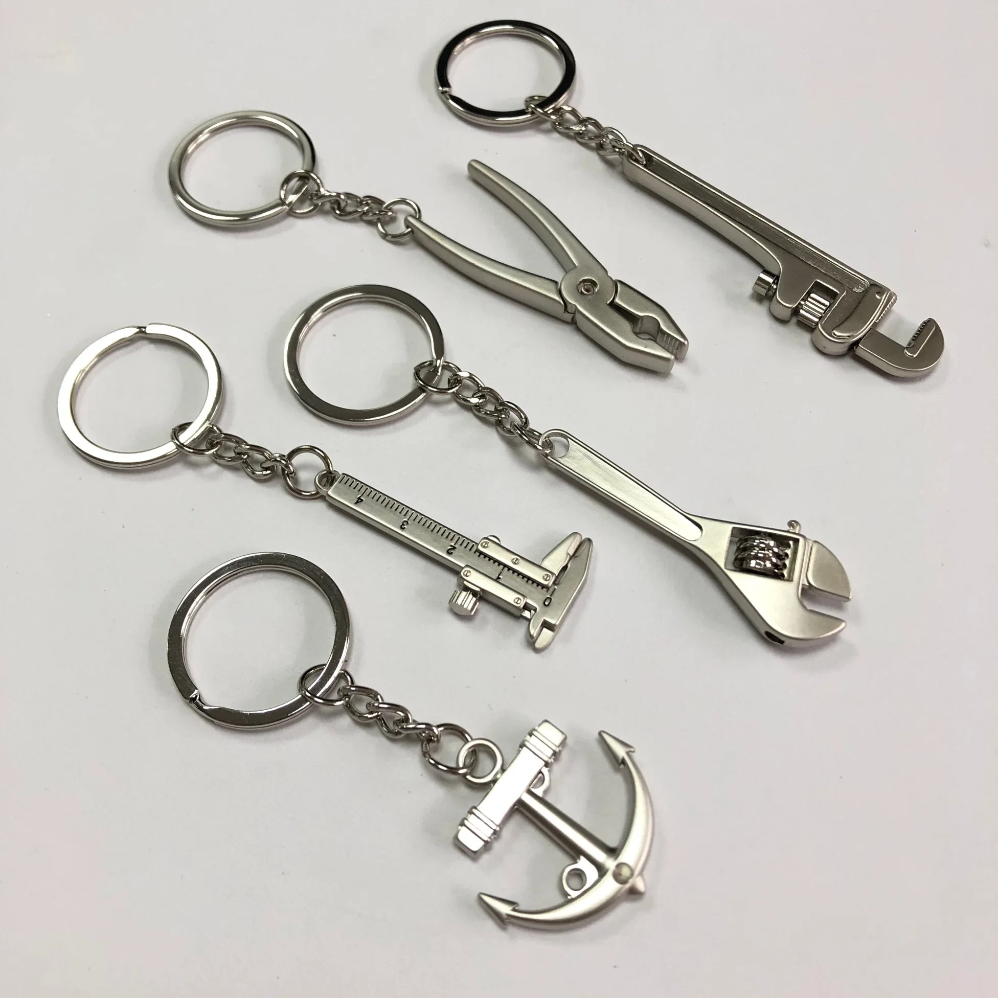 Gift Custom Logo Keyring Silver House Advertising Laser Logo Metal Key Tag