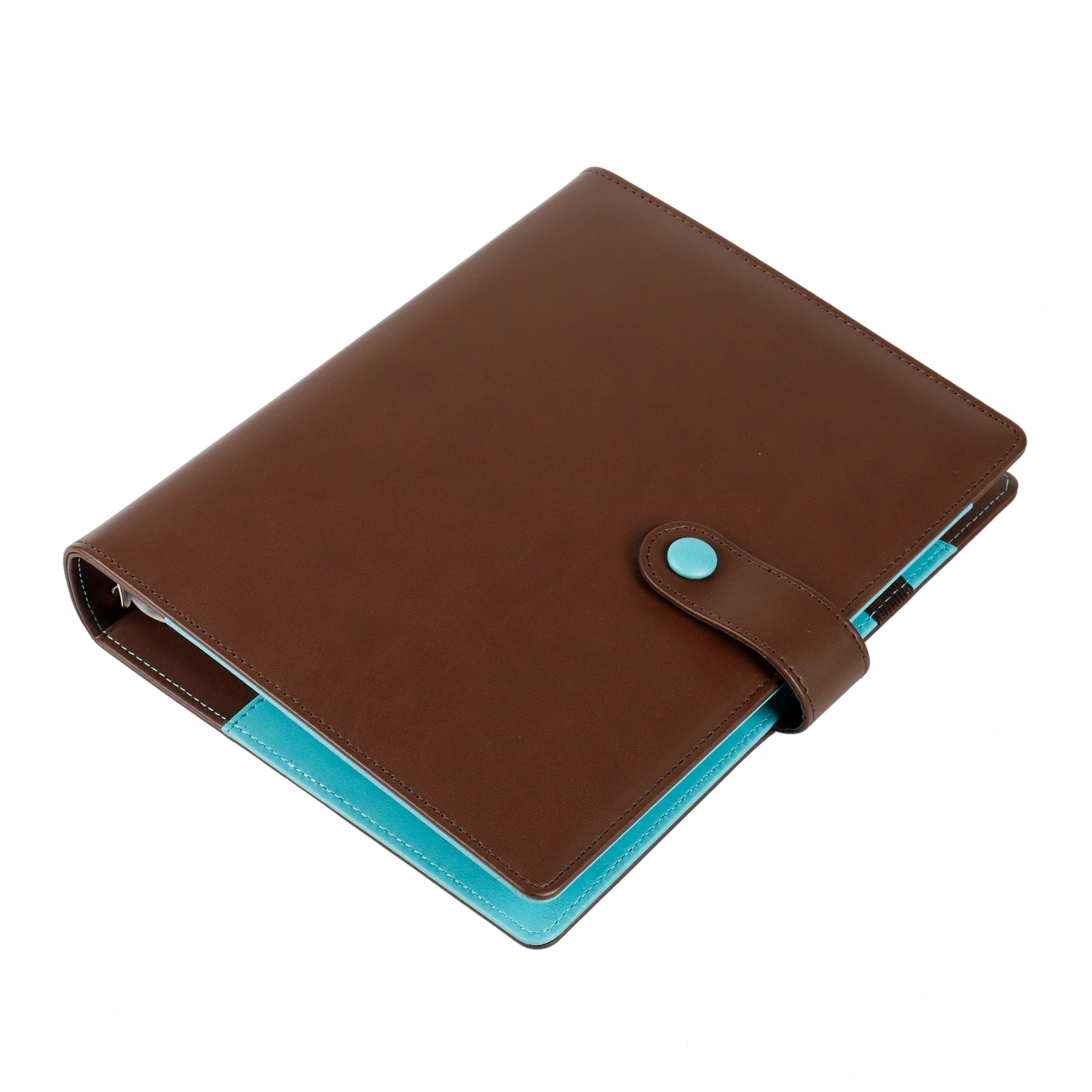 Roose Leaft Leather Binder Planner A5 Rings Binder File Folders with Thicker Inner Pages