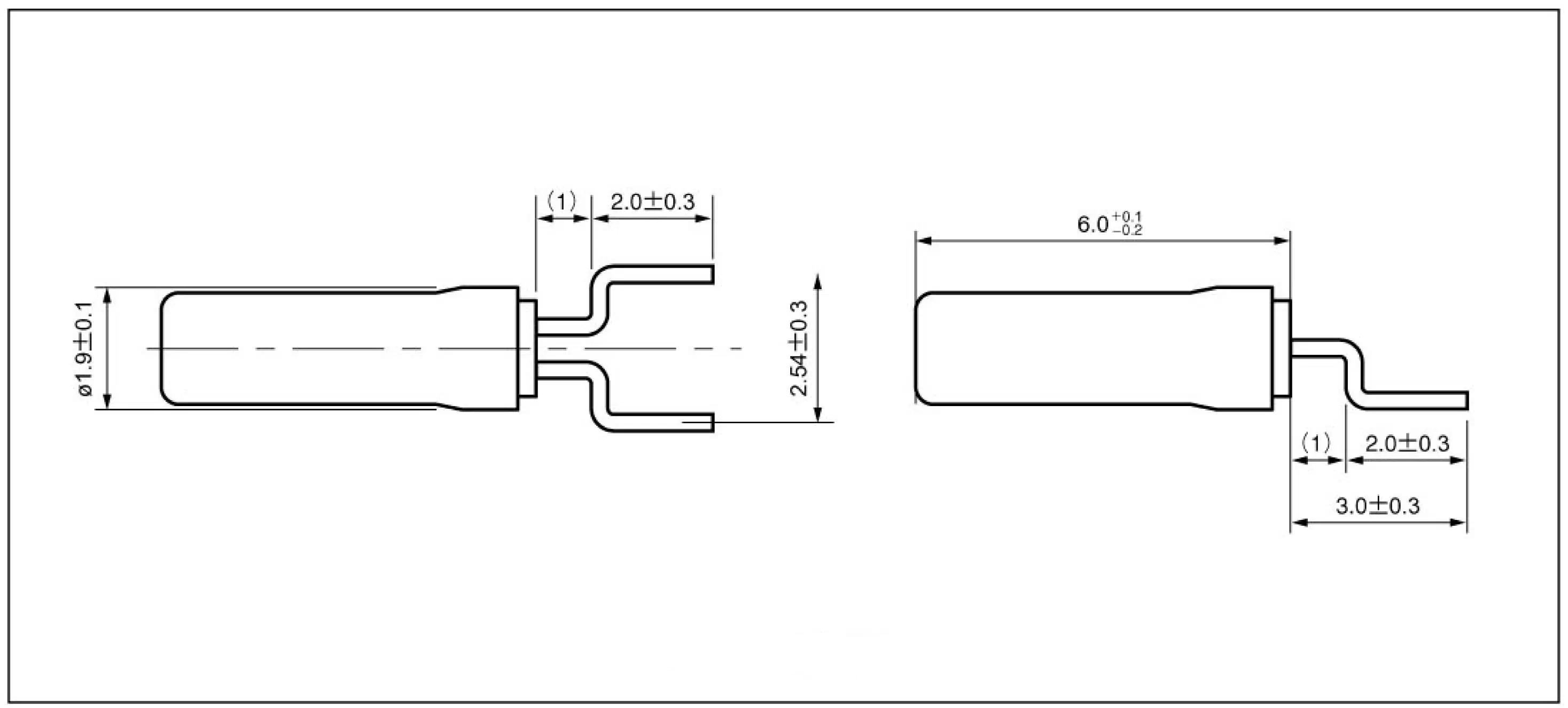 Câmara de ressonância de cristal FM206 de 32,768kHz 12.5PF kHz Câmara de ressonância de cristal FM206