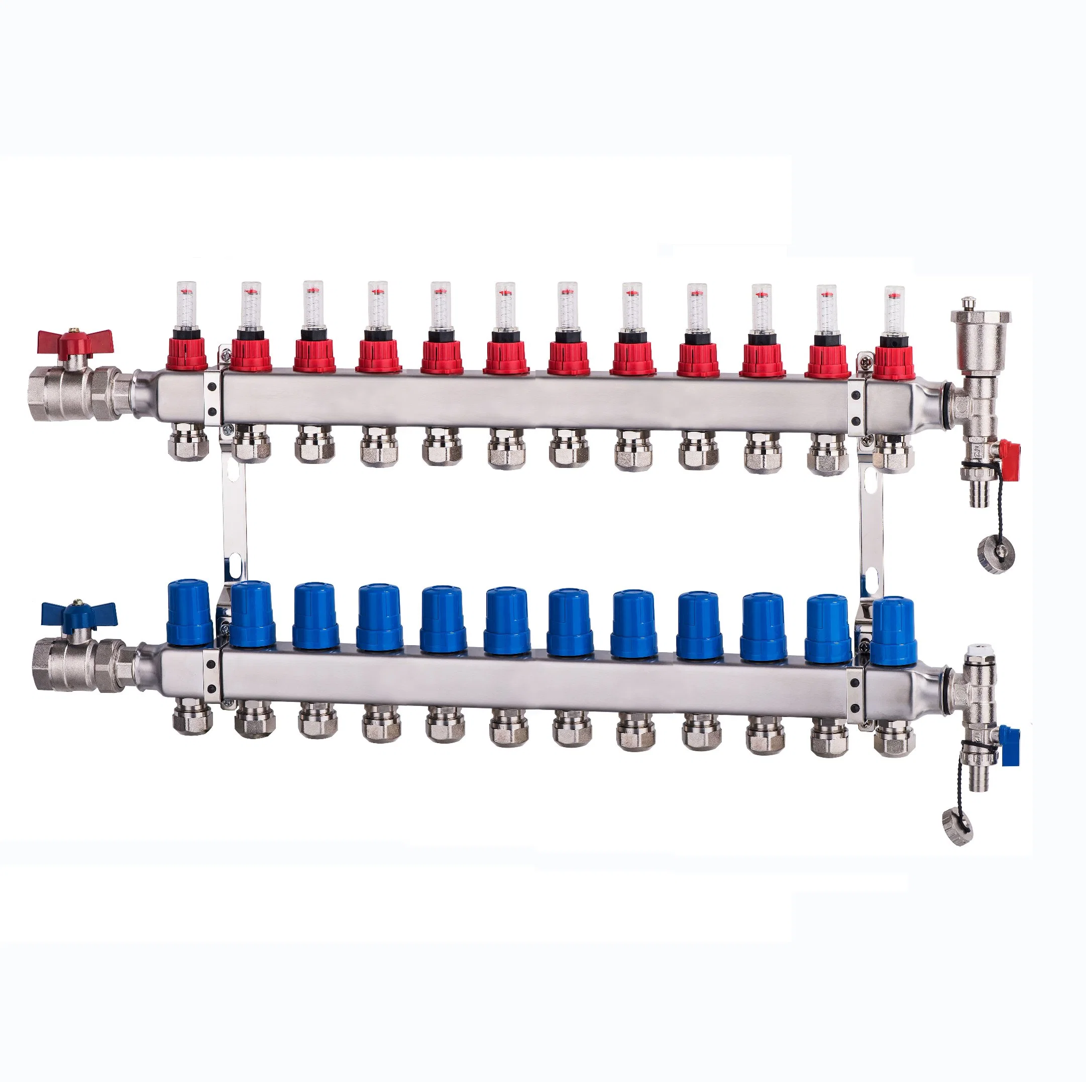 Calefacción por suelo bajo colector de agua radiador sistemas de calefacción por suelo múltiple