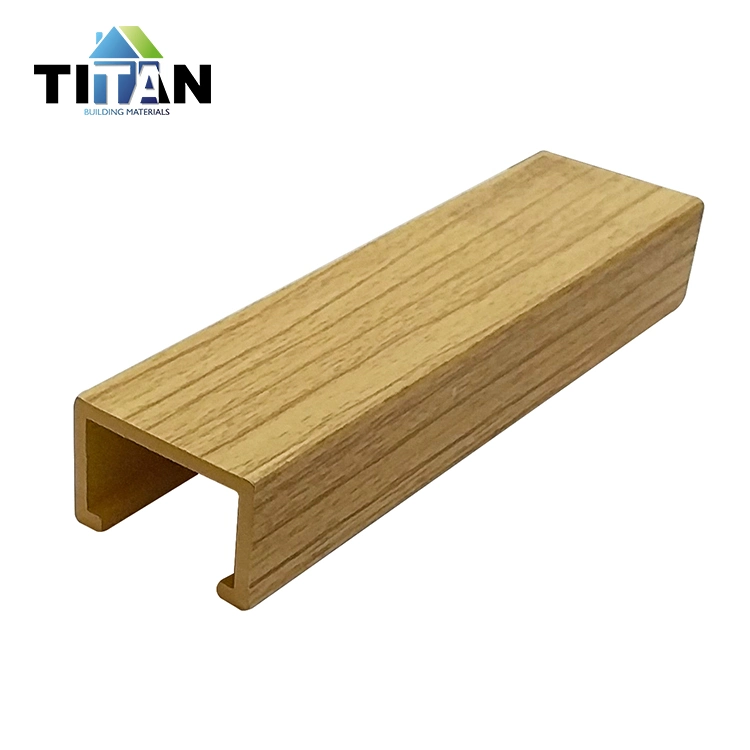 Co-Extrusion Wooden Square Indoor Partition WPC Partition Timber Wood Tube