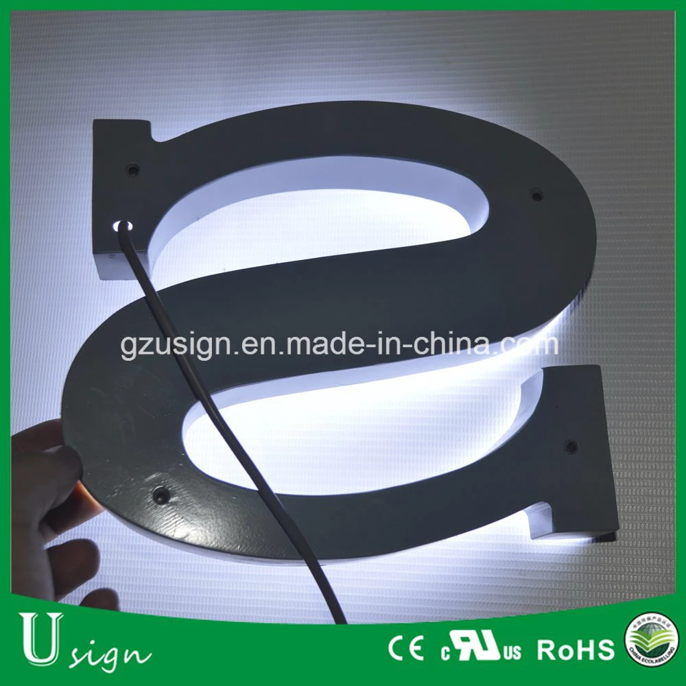 Outdoor Frontlit Epoxy Resin LED Channel Letters Sign Company Name Logo