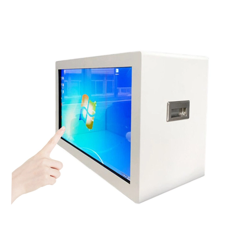 3D Transparent LCD Display Jewelry Advertising Kiosk 32 Inch Digital Signage Box