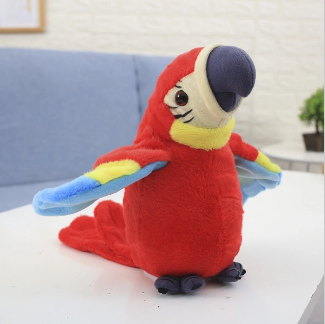 Electric Parrot Speaking Baby Talking Bird Stuffed Animal Soft Plush Toy