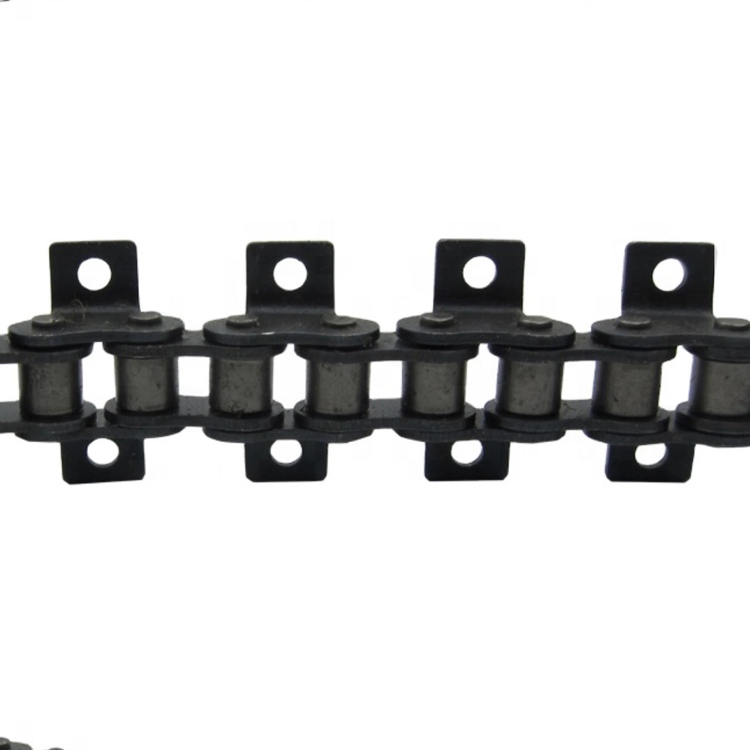 La norma DIN ISO el tono de acero al carbono 125mm de FV40 Rodillo transportador de cadena con archivo adjunto