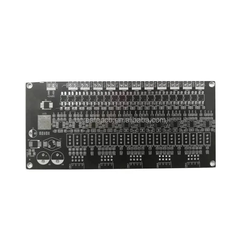 PCB de teclado en caliente con circuito de control electrónico PCB&amp;PCBA de máscara de soldadura negra Junta