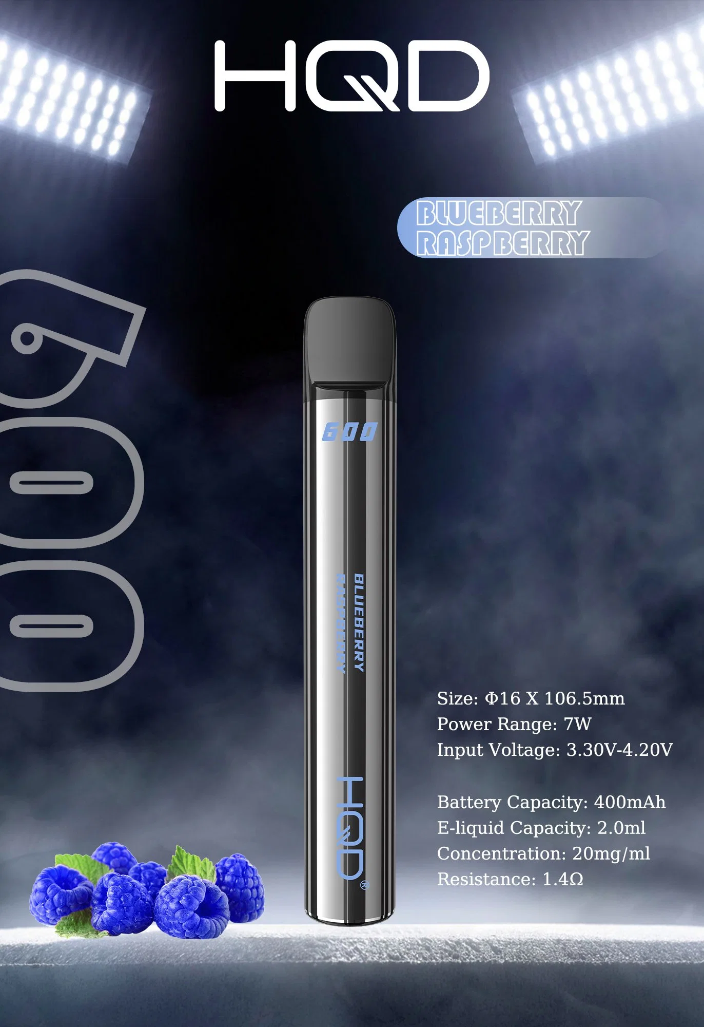 Hqd Tpd Vape Product: 600, 600 Puffs