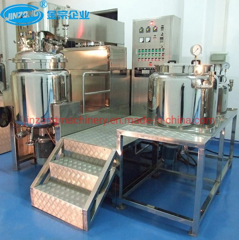 100L Hydraulic Homogenizer Machine (PLC) Vacuum Emulsifier Machine Emulsifying Machine