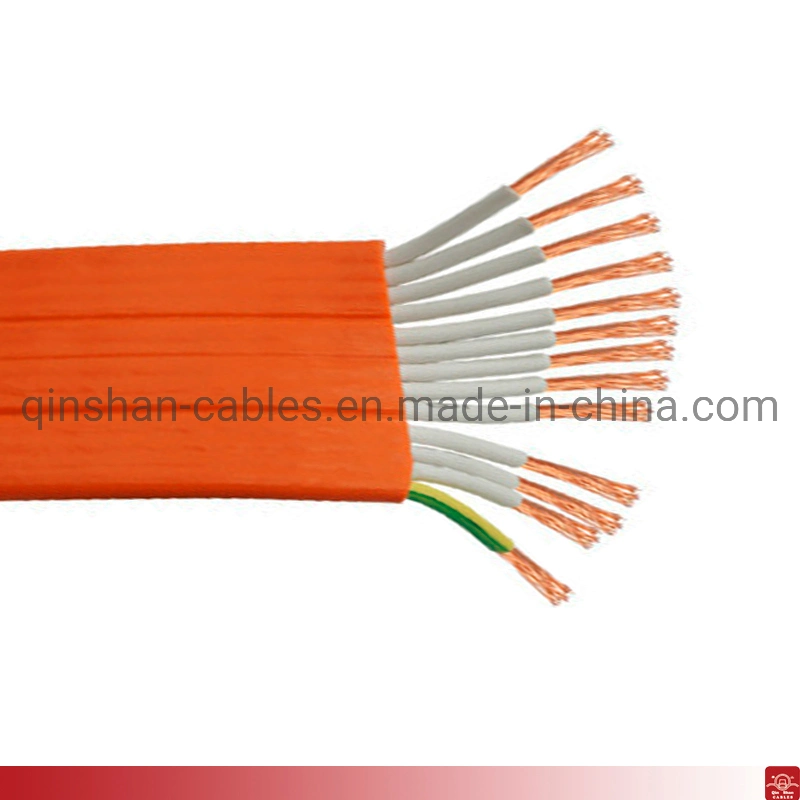 10core 12core 0.75mm 1.5mm Rubber Flat Electrical Copper Wire Cable Elevator Cable Parts