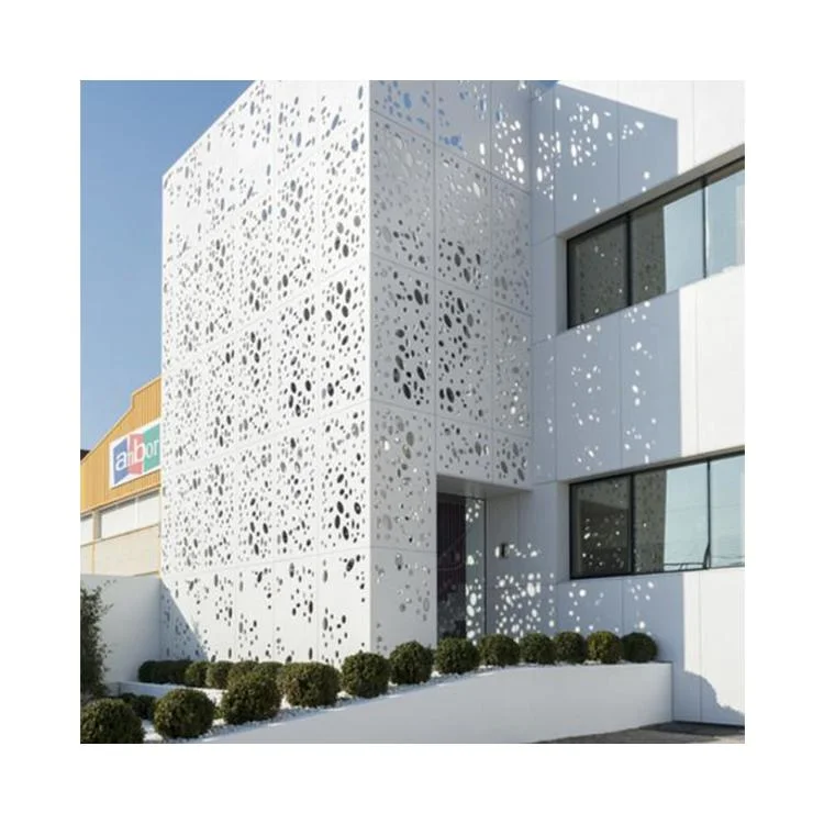 Custom Aluminum Perforated Facade Panel Curtain Wall