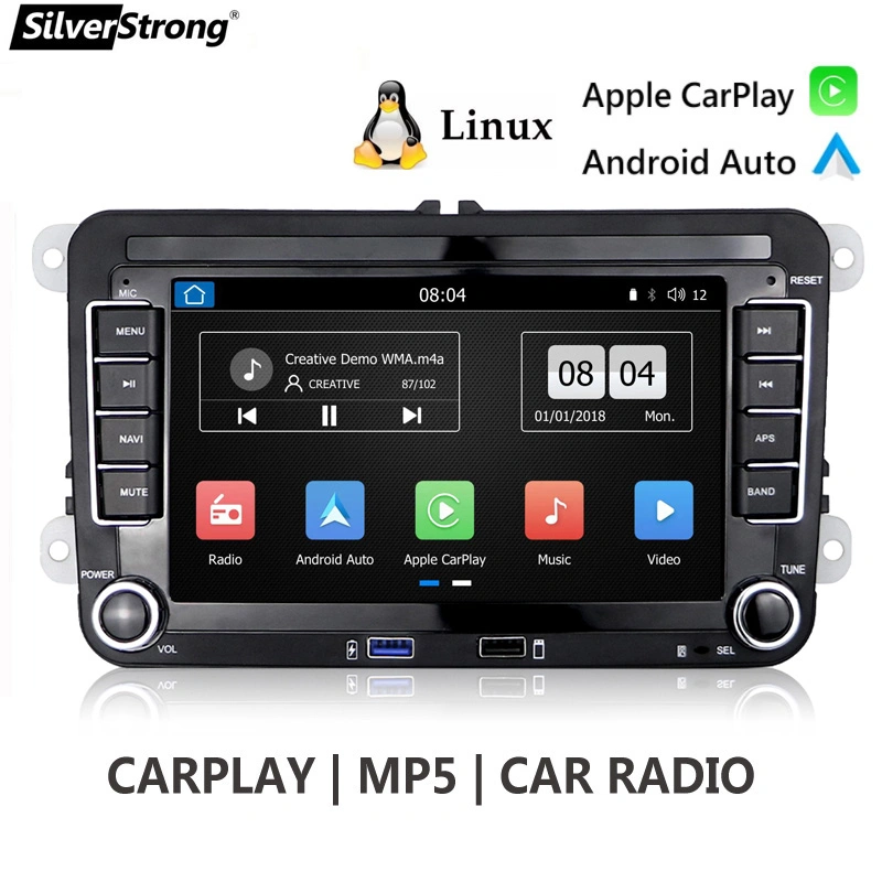 أندرويد أوتو RCD360 PRO راديو سيارة غير معروف الاسم Carplay راديو RCD330 الجديد نظام لينكس لسيارة فولكس واجن جولف 5 6 جيتا Mk5 Mk6 تيجوان سي سي بولو باسات