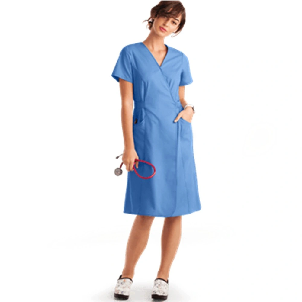 China Doctor Nurse Scrub Dresses Girl Casual Dresses Woman Apparel