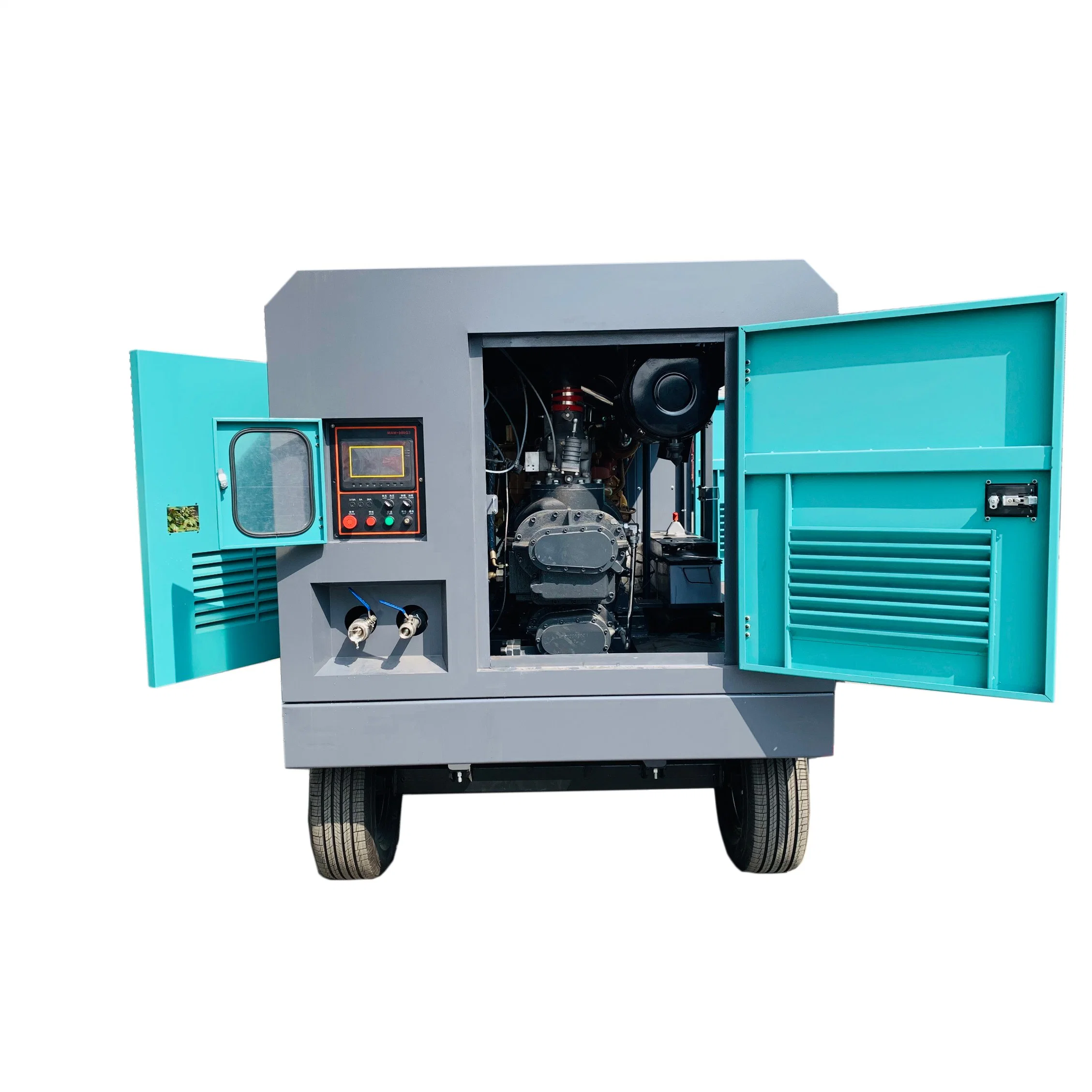 Diesel Engine Driven Portable Movable Screw Air Compressor for Construction Industry