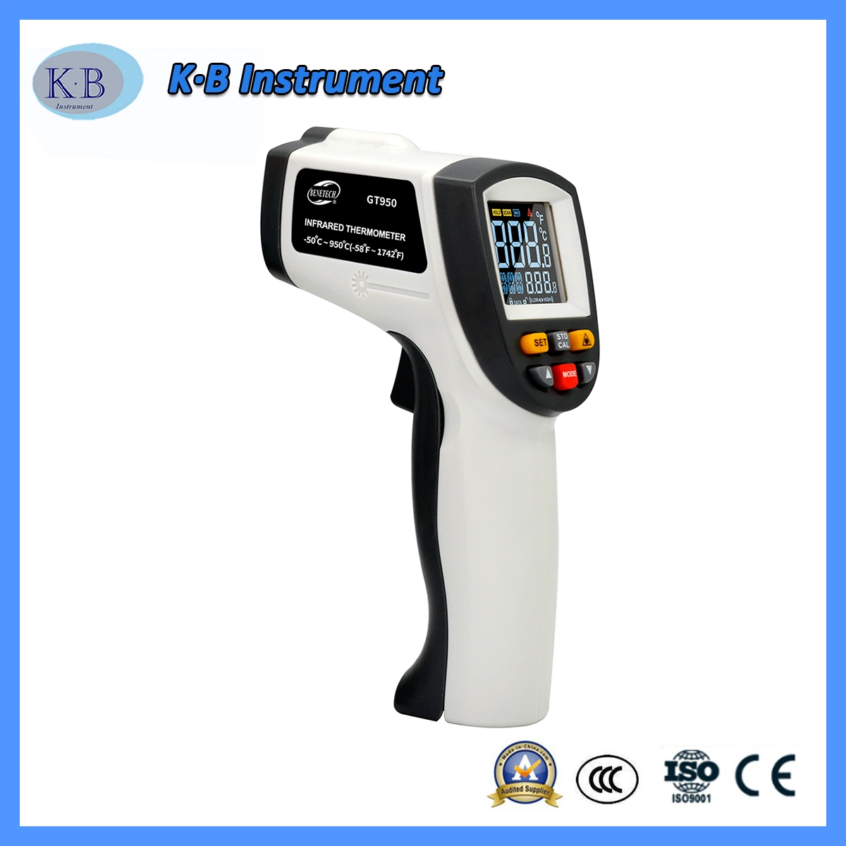 Digital Non-Contact High Temperature Infrared Thermometer (GT950)