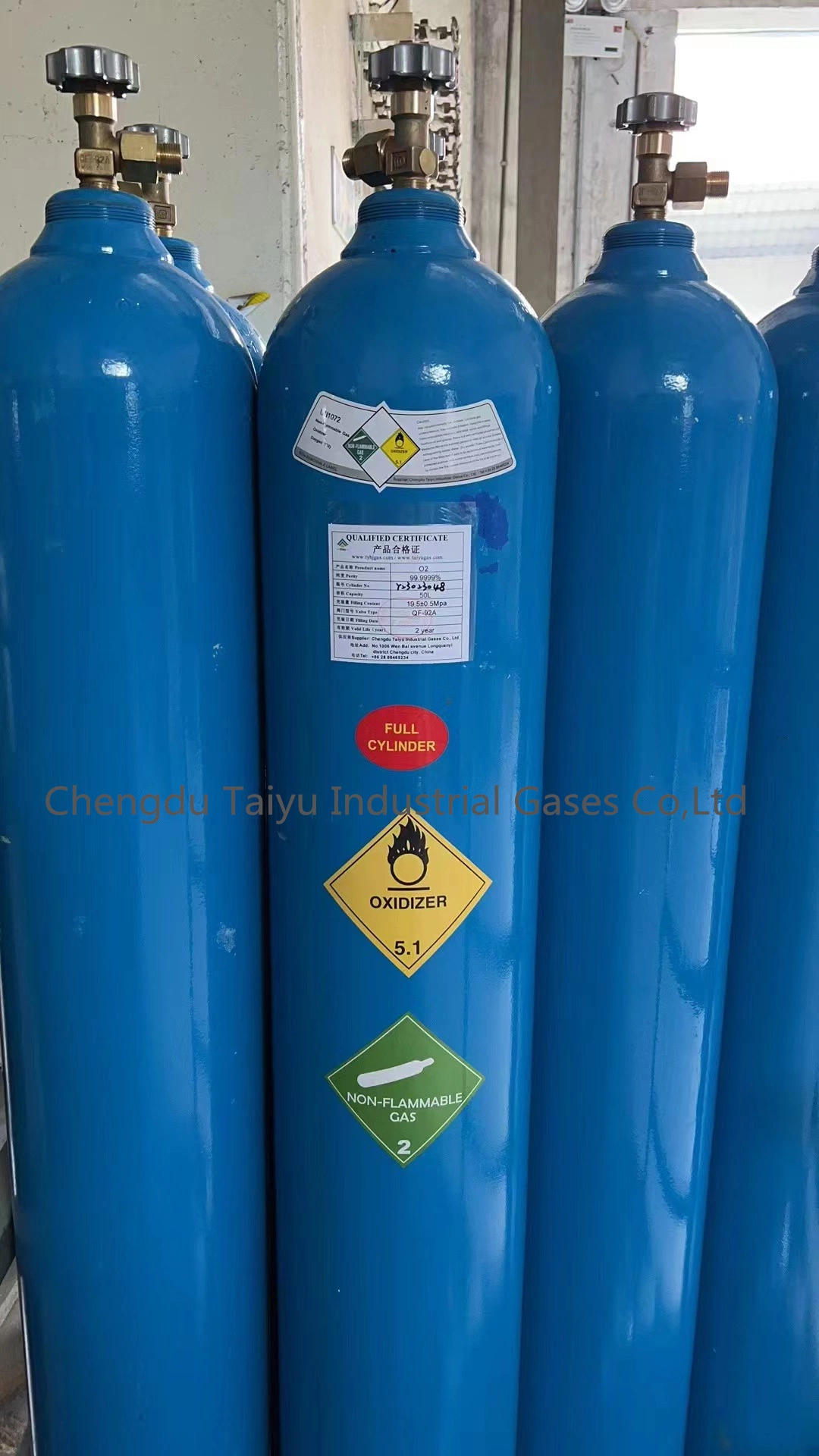 Contenedor cisterna ISO de calidad industrial O2 de gas 99,9999% pureza oxígeno gaseoso