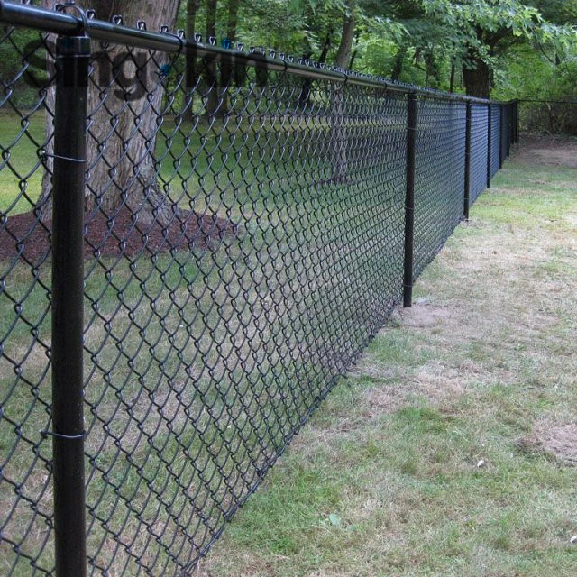 O PVC preto plástico revestido Wire Mesh cantar travando abraçadeiras para cerca metálica