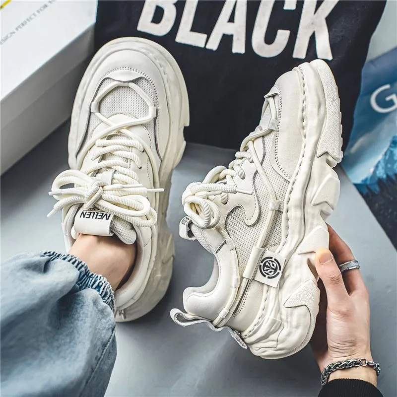 Wholesale/Supplier Men Lace up Front Mesh Chunky Sneakers Designer Walking Running Shoes