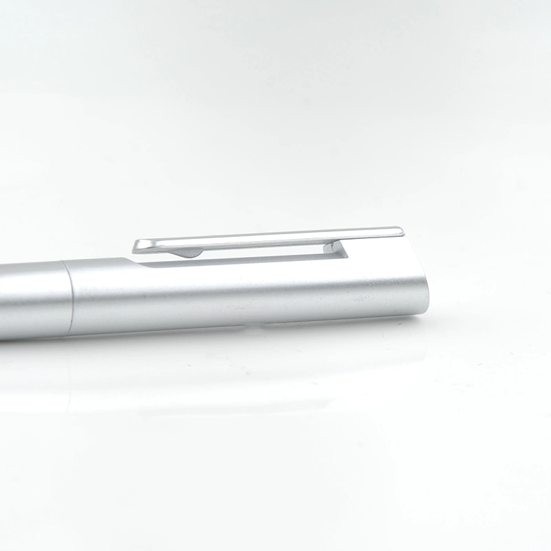 Classic Silver Stationery Office Supplies Custom Plastic Promotion Gift Ball Pen