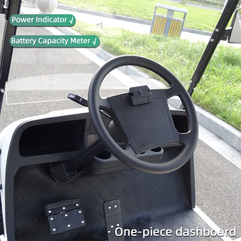 Günstige 4 Passagiere Electric Club Car Street Legal 2 Row Golfwagen für die Jagd