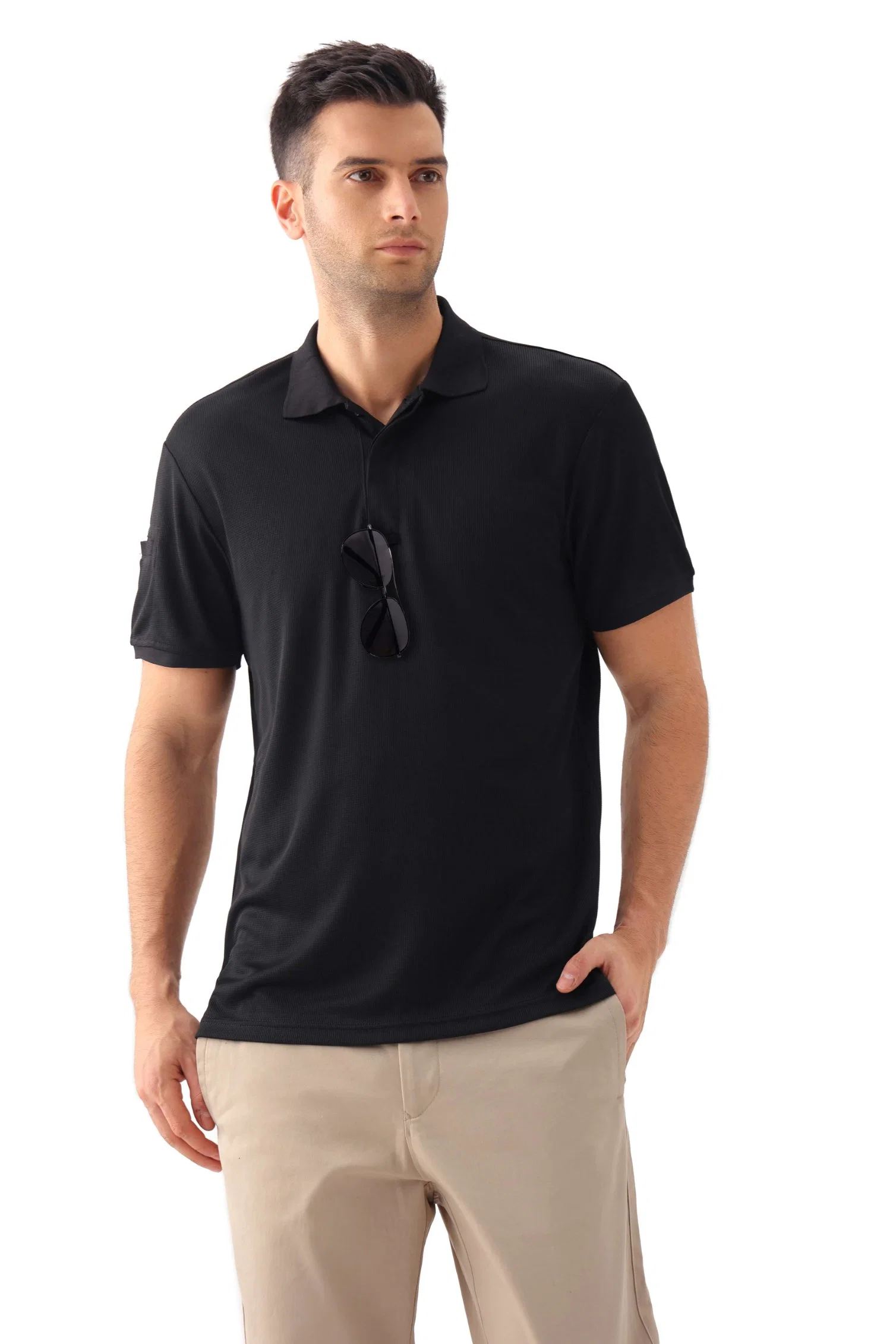 Pure Color Fit Men Plain Golf Sports Short Sleeves Top Quality Wholesale/Supplier Polo Shirt