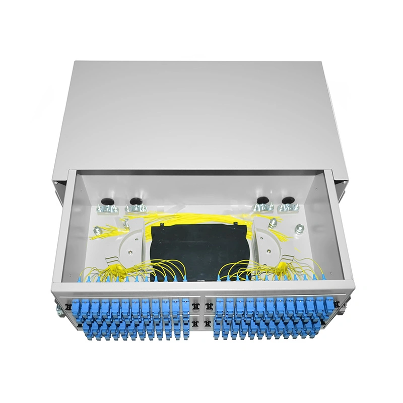 19" Rack Mount Optical ODF 2u 48 Port Fiber Optic Patch Panel