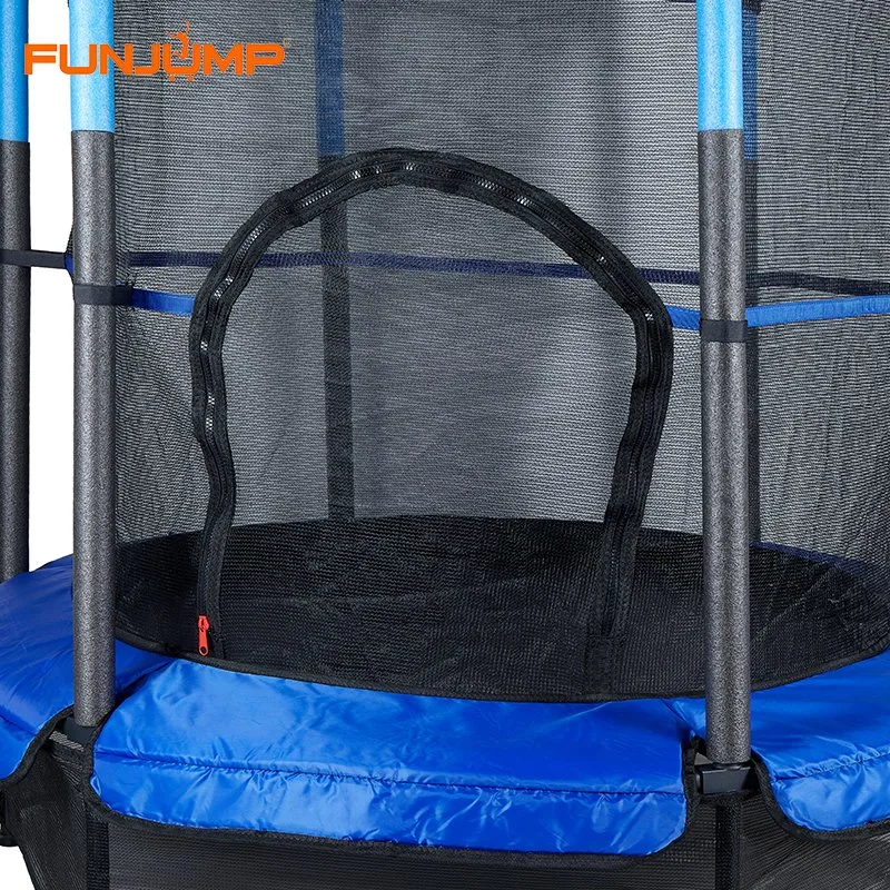 Funjump Heavy Duty Frame Round 55 Inch Kids Trampoline with Protecting Net and Safety Pad