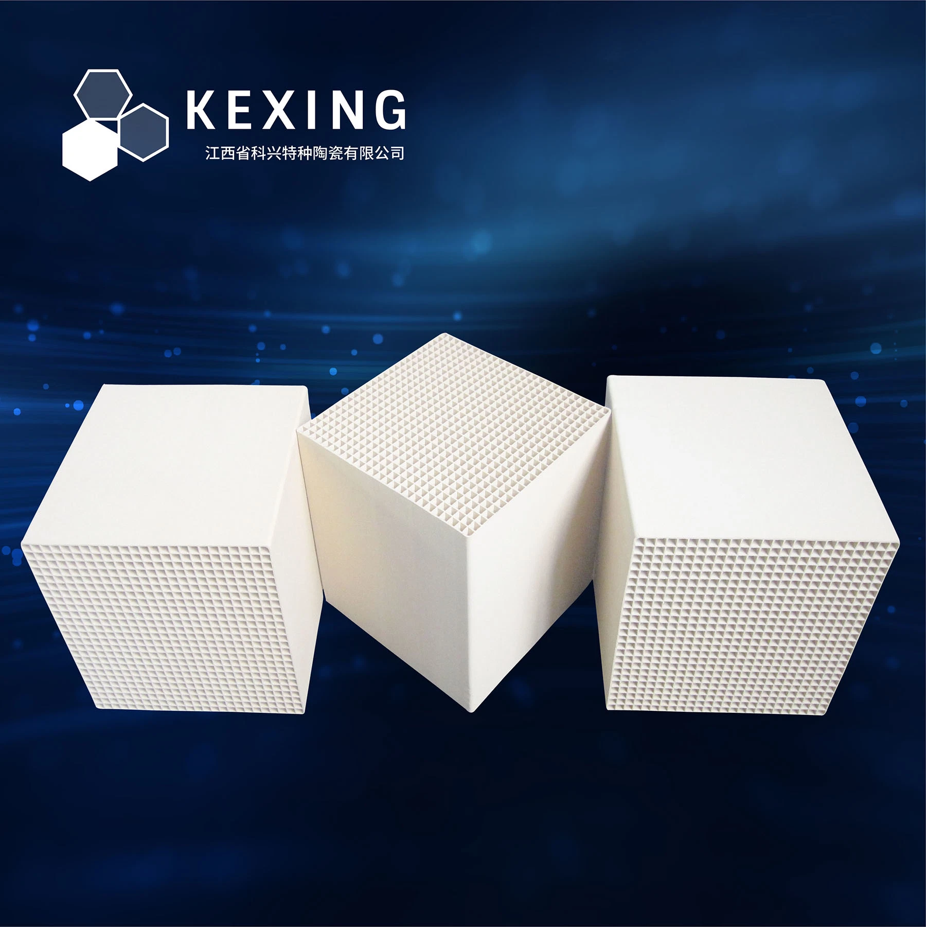 Corundum 25X25 Cell, 150X150X150mm	Honeycomb Ceramic Substrate	for Rto, Rco