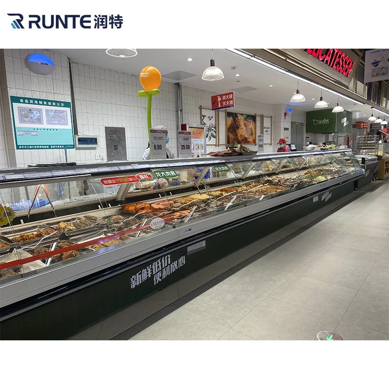 Supermarket Vitrina PARA Carne Commercial Deli Refrigerator Deli Display Fridge Meat Refrigerator