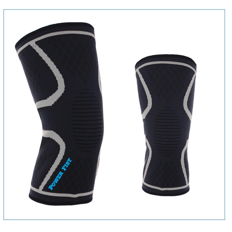 Customized Compression Knitted Breathable Neoprene Knee Support Sleeve for Sports Brace