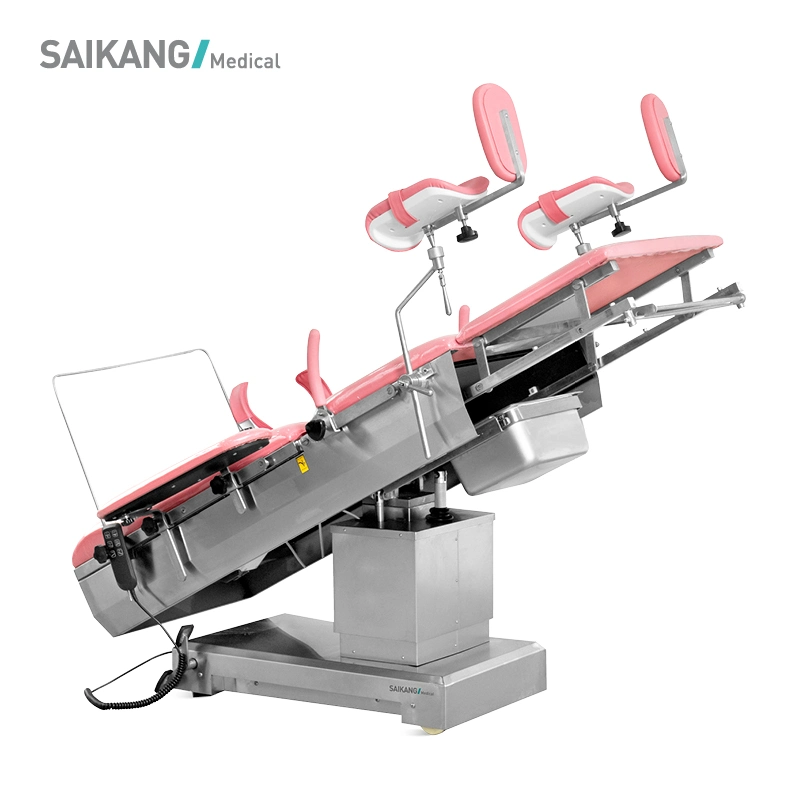 A99-12 Safe Gynecological Operating Bed Multifunction Adjustable Foldable Electric Surgical Obstetric Delivery Table