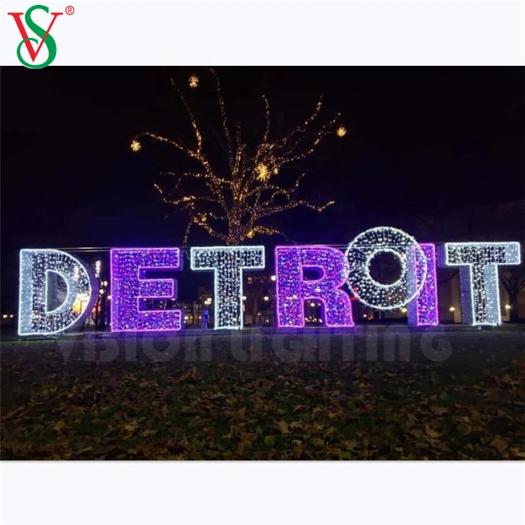 Christmas Outdoor LED Channel Alphabet Light 3D Letters Motif Lights