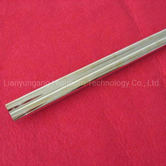 Long Time to Use Customized Heat Resistance Gold Plating Quartz Glass Twin Tube for Lamp