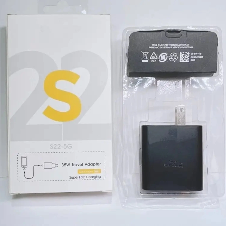 Original Qualität USB C 35W Pd Super Fast Ladegerät Typ C Wandstecker A für Samsung S22 Ultra Charger Adapter