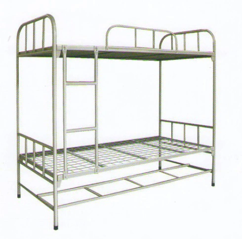 Simple Iron Frame High and Low Staff Dormitory Bunk Bed