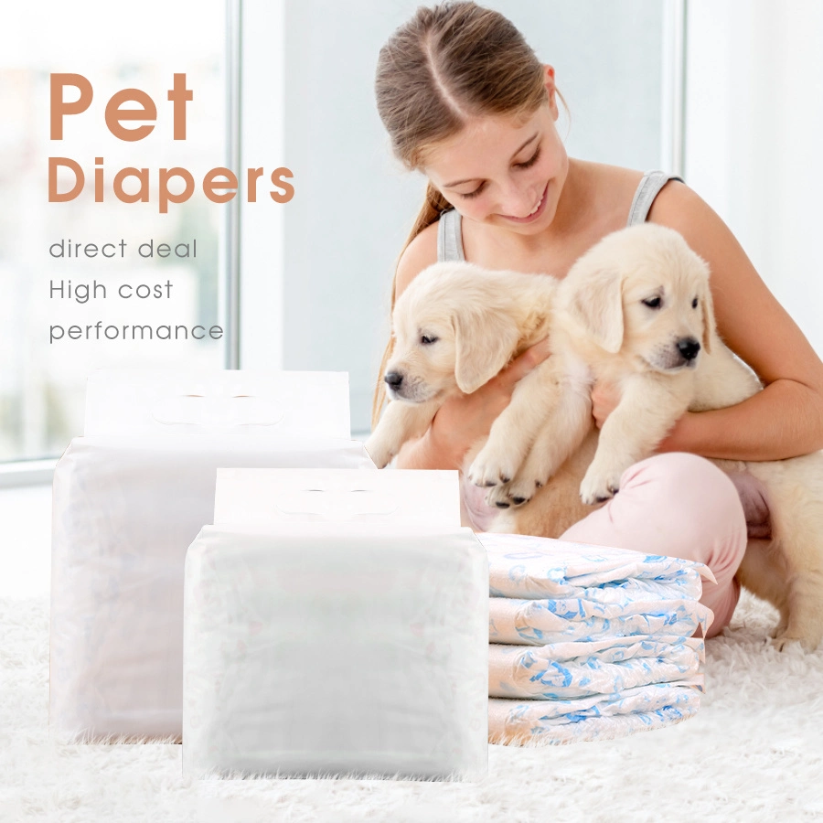 Disposable Male Dog Wraps, Breathable Outer Layer with Wetness Indicator