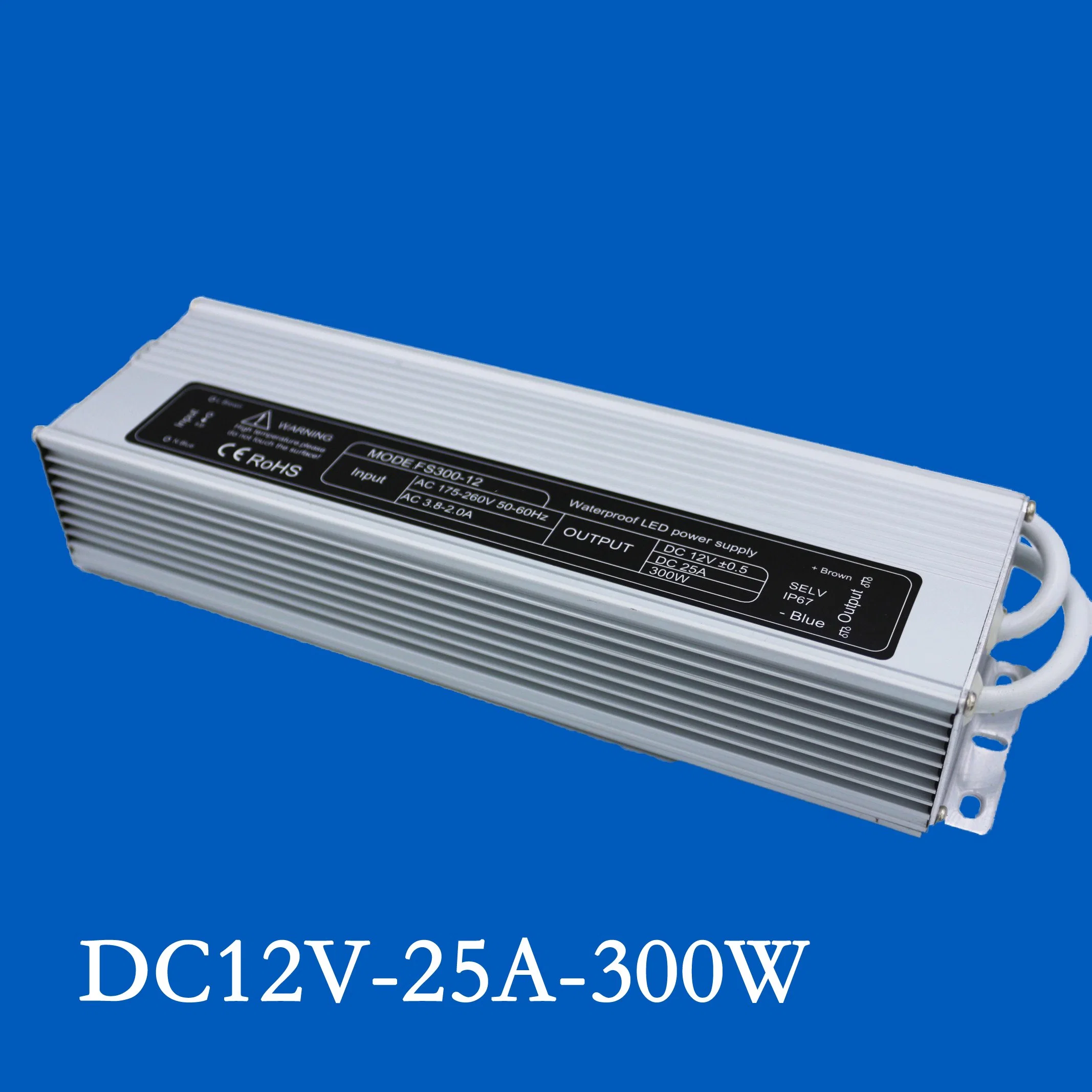 60W IP67 Waterproof AC110V to AC240V DC12V 5A LED Transformer for LED Module/LED Strip