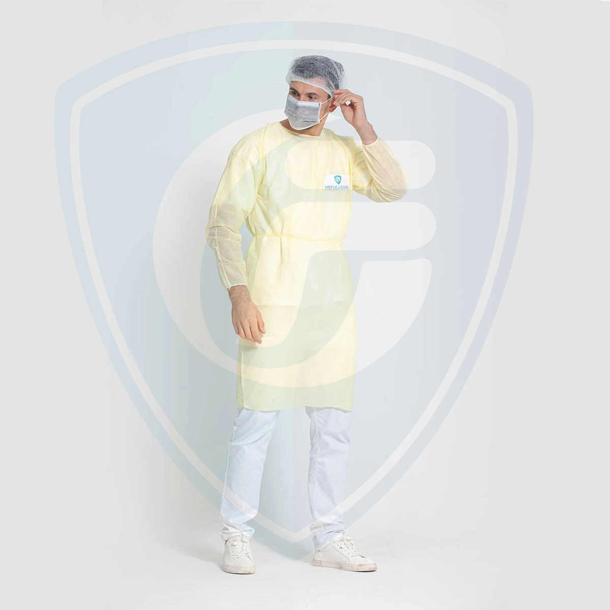 Disposable Surgical/Surgeon/Medical Gown, Protective/Isolation Gown, Safety Clothing, SMS/Nonwoven/PP Uniform, Elastic Cuff