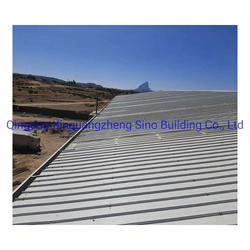 Juice Factory Metal Frame Steel Roof Structure with Cladding System