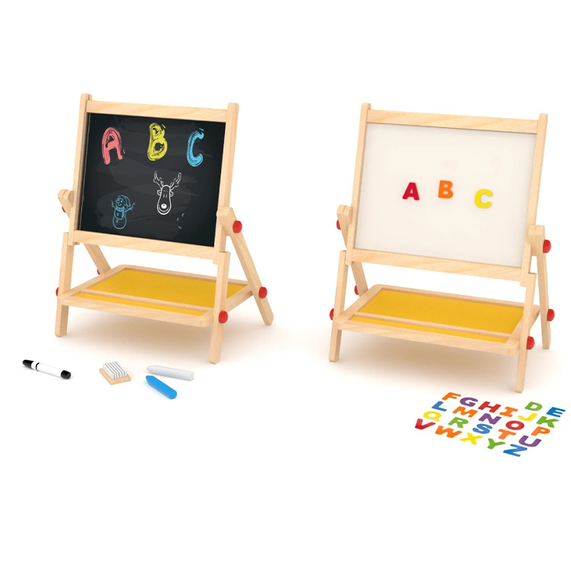 Criança Toy Art Easel e placa de íman branca