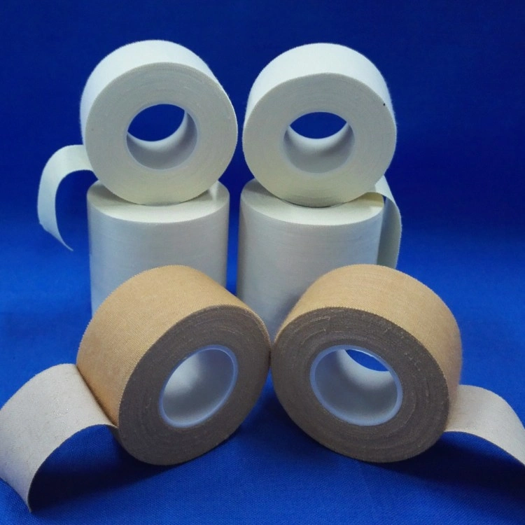 Surgical Adhesive Plaster Athletic Sports Tape Strong Rigid Strapping Tape for Sports Injuries Zinc Oxide Adhesive Plaster Zinc Oxide Tape for Tin Package