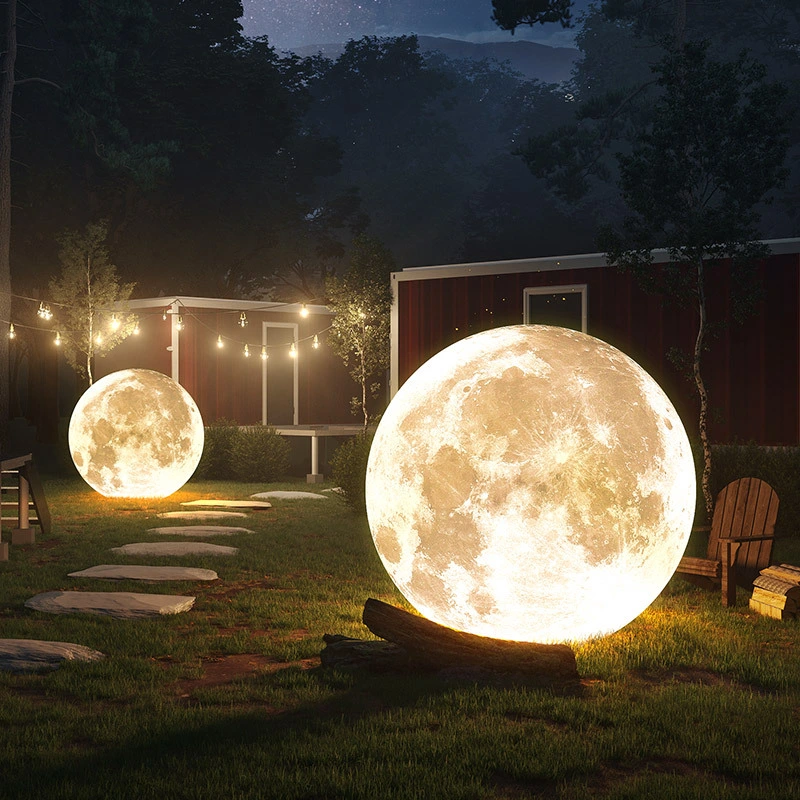 Outdoor Lawn Lamp Moon Lamp Party Atmosphere Design Creative Courtyard Crescent Lamp