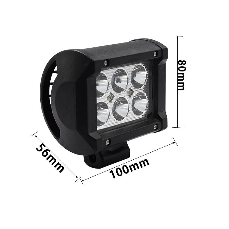 Tapffer Spot/Flood Beam Auto Lamp Blasting Flash Car LED Work Light 18W Bar