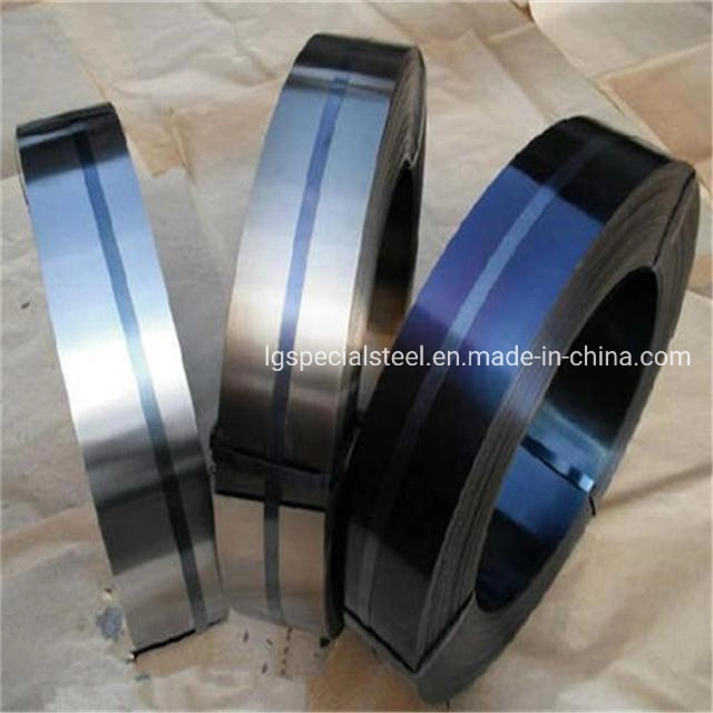 S60c 60 75 Sup6 1075 1065 65Mn Kaltgewalzter Kohlenstoff Stahlband Abgeschreckt Blue Strip Steel