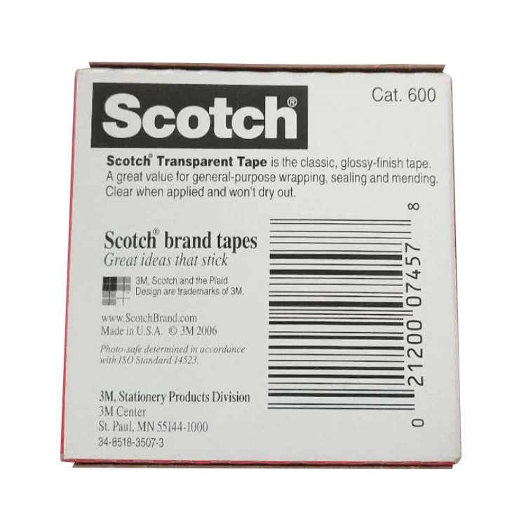 Transparent Tape Office Tape Refill Rolls Film Tape 600