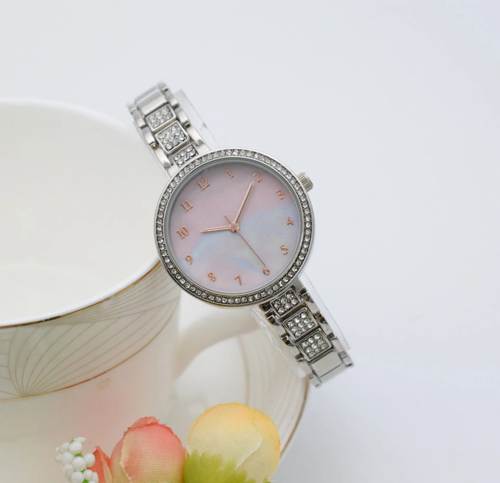 Ver regalo personalizado Ver reloj de cuarzo reloj Dama Reloj de moda de promoción de aleación de reloj barato