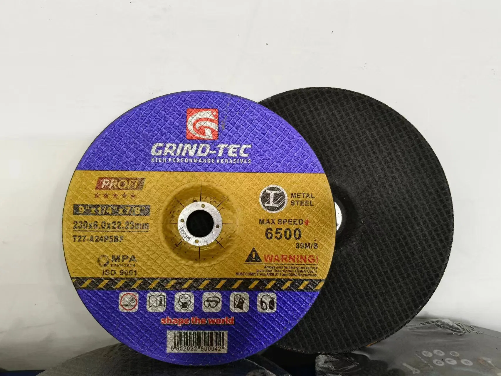 Hardware China Grindtec Abrasive 9 Inch 230X6X22.23mm Grinding Disc